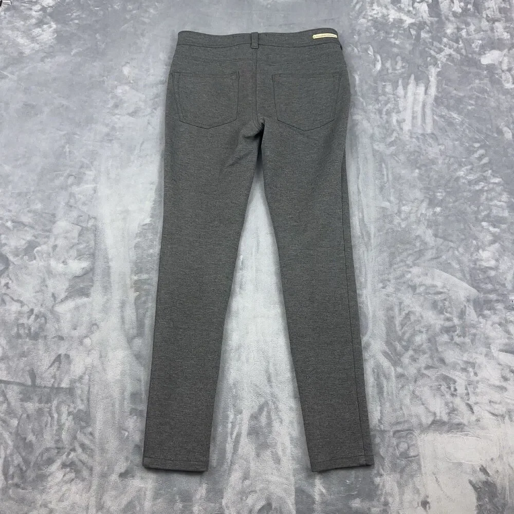 Pilcro and the Letterpress Serif Ponte Knit Skinny Pants Gray Womens Size 27